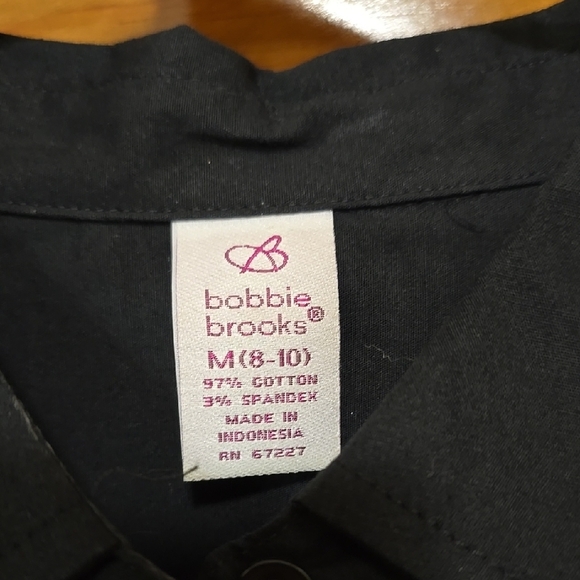 Bobbie Brooks Black Button Down Shirt M - Picture 2 of 3